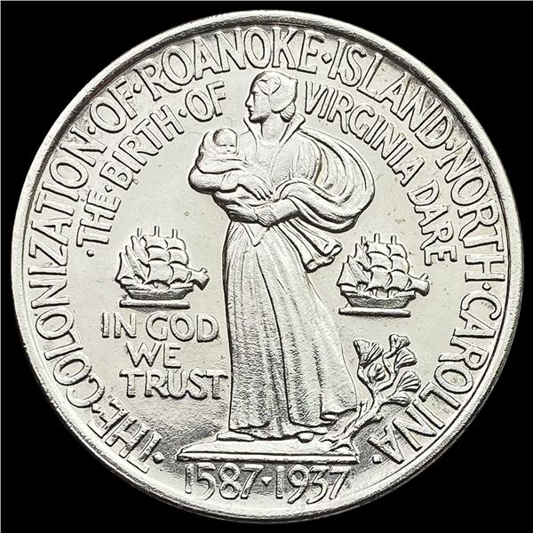1937 Roanoke Half Dollar GEM BU