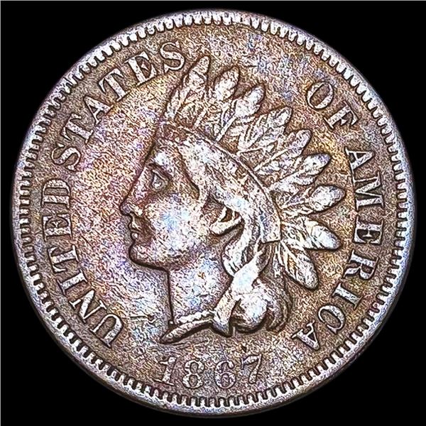 1867 Indian Head Cent LIGHTLY CIRCULATED