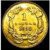 Image 2 : 1858 Rare Gold Dollar UNCIRCULATED
