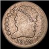 Image 1 : 1809 Classic Head Half Cent NICELY CIRCULATED