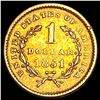 Image 2 : 1851 Rare Gold Dollar CLOSELY UNCIRCULATED