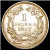 Image 2 : 1857 Rare Gold Dollar UNCIRCULATED