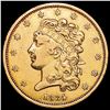 Image 1 : 1834 $5 Gold Half Eagle CLOSELY UNCIRCULATED