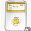 Image 1 : 1894 $2.50 Gold Quarter Eagle PGA MS64