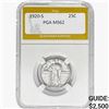 Image 1 : 1920-S Standing Liberty Quarter PGA MS62