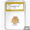 Image 1 : 1869 Indian Head Cent PGA MS65+ RED
