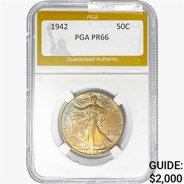 19452 Walking Liberty Half Dollar PGA PR66