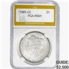 Image 1 : 1885-CC Morgan Silver Dollar PGA MS64
