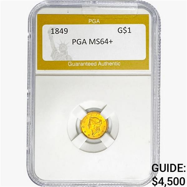 1849 Rare Gold Dollar PGA MS64+