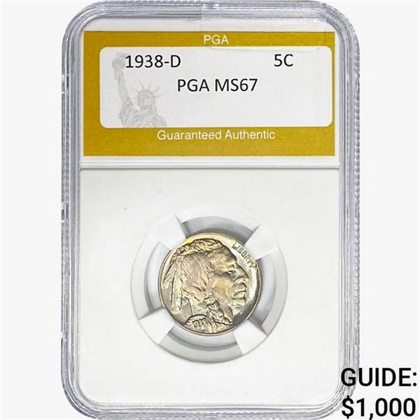 1938-D Buffalo Nickel PGA MS67