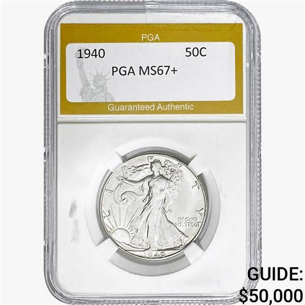 1940-S Walking Liberty Half Dollar PGA MS67+