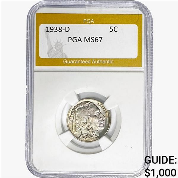 1938-D Buffalo Nickel PGA MS67