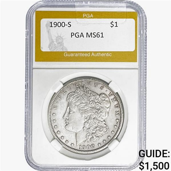 1900-S Morgan Silver Dollar PGA MS61