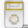 Image 1 : 1874 Seated Liberty Quarter PGA PR65+ CAMEO/PROOF