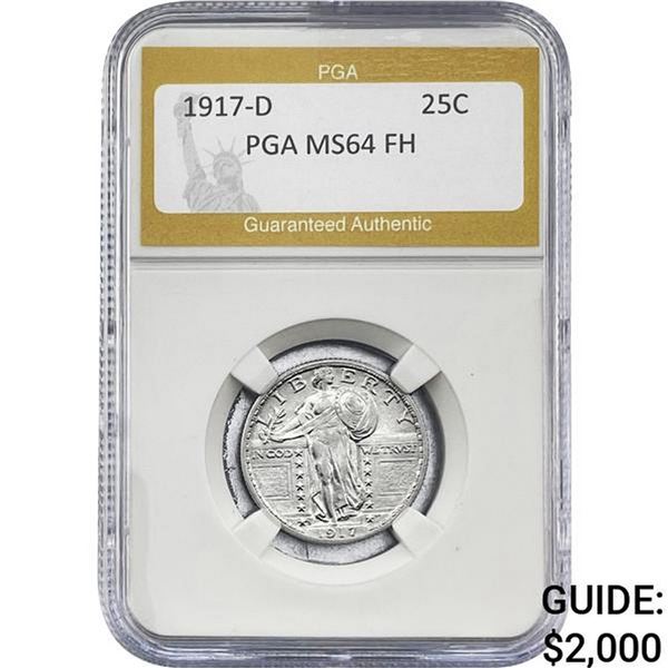 1917-D Standing Liberty Quarter PGA MS64 PH