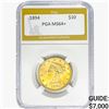 Image 1 : 1894 $10 Gold Eagle PGA MS64+
