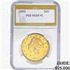 Image 1 : 1895 $20 Gold Double Eagle PGA MS64 PL