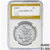 Image 1 : 1897 Morgan Silver Dollar PGA MS63+ PL
