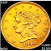 Image 1 : 1849 $2.50 Gold Quarter Eagle UNCIRCULATED