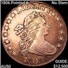 Image 1 : 1806 Pointed 6 No Stem Draped Bust Half Dollar CLOSELY UNCIRCULATED