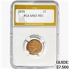 Image 1 : 1874 Indian Head Cent PGA MS65 RED