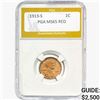 Image 1 : 1913-S Wheat Cent PGA MS65 RED