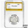Image 1 : 1930 Standing Liberty Quarter PGA MS61