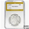Image 1 : 1828 Capped Bust Half Dollar PGA MS63+