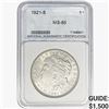 Image 1 : 1921-S Morgan Silver Dollar NNC MS65