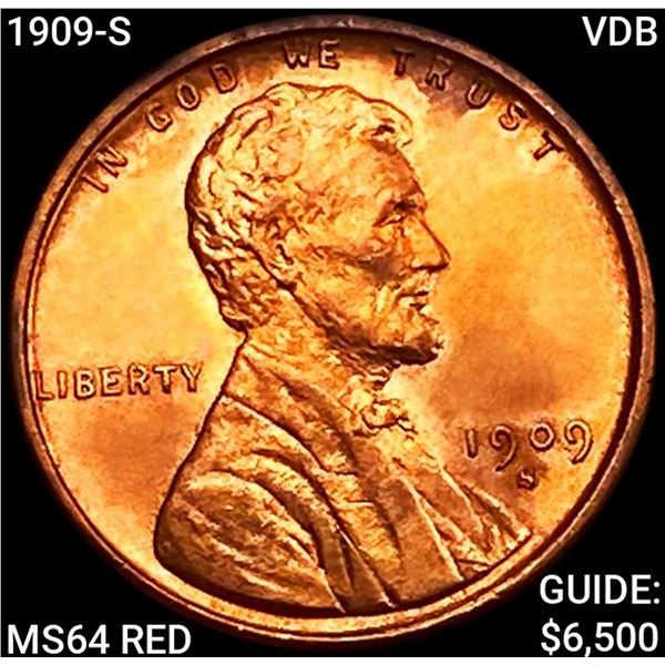 1909-S VDB Wheat Cent CHOICE BU RD