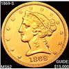 Image 1 : 1869-S $5 Gold Half Eagle UNCIRCULATED
