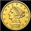 Image 1 : 1903 $2.50 Gold Quarter Eagle UNCIRCULATED