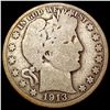 Image 1 : 1913 Barber Half Dollar NICELY CIRCULATED