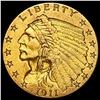 Image 1 : 1911 $2.50 Gold Quarter Eagle CHOICE AU
