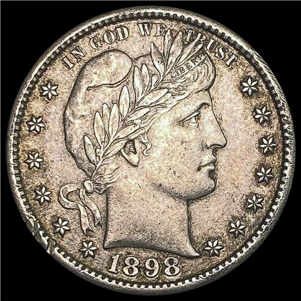1898-S Barber Quarter CLOSELY UNCIRCULATED