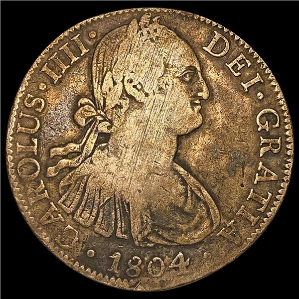 1804 Mexico Silver 8 Reales NICELY CIRCULATED