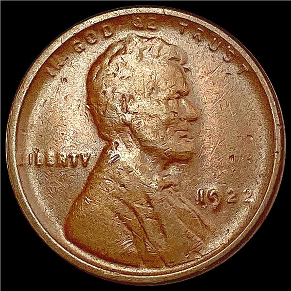 1922 No D Wheat Cent NEARLY UNCIRCULATED