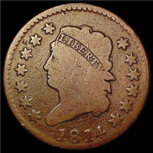 1814 Classic Head Large Cent NICELY CIRCULATED