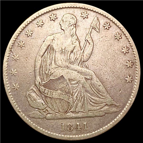 1841-O Seated Liberty Half Dollar LIGHTLY CIRCULATED