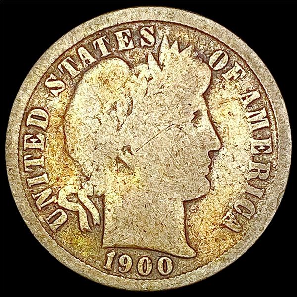 1900-O Barber Dime NICELY CIRCULATED