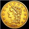 Image 1 : 1834 $2.50 Gold Quarter Eagle ABOUT UNCIRCULATED