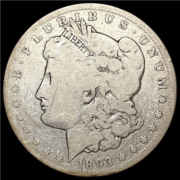 1893-CC Morgan Silver Dollar NICELY CIRCULATED