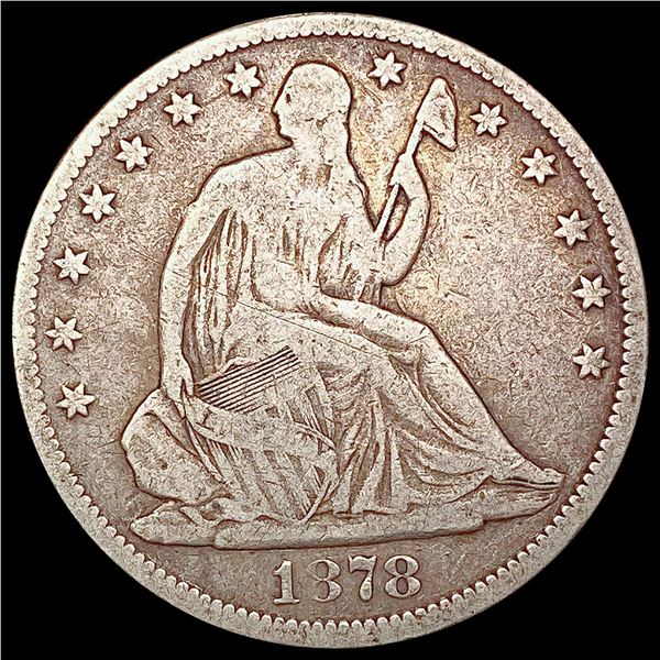 1878 Seated Liberty Half Dollar NICELY CIRCULATED