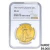 Image 1 : 1907 $20 Gold Double Eagle NGC MS61