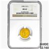 Image 1 : 1908 $2.50 Gold Quarter Eagle NGC MS62