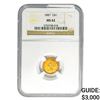 Image 1 : 1887 Rare Gold Dollar NGC MS62
