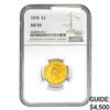 Image 1 : 1878 $3 Gold Piece NGC AU55