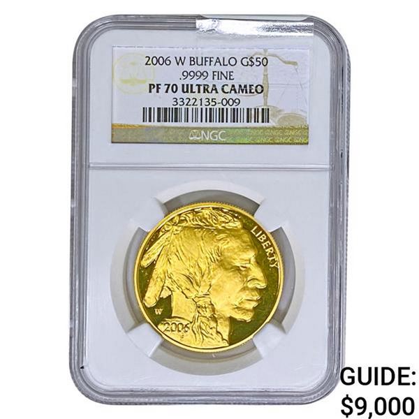 2006-W 1oz Gold $50 Buffalo NGC PF70 UC