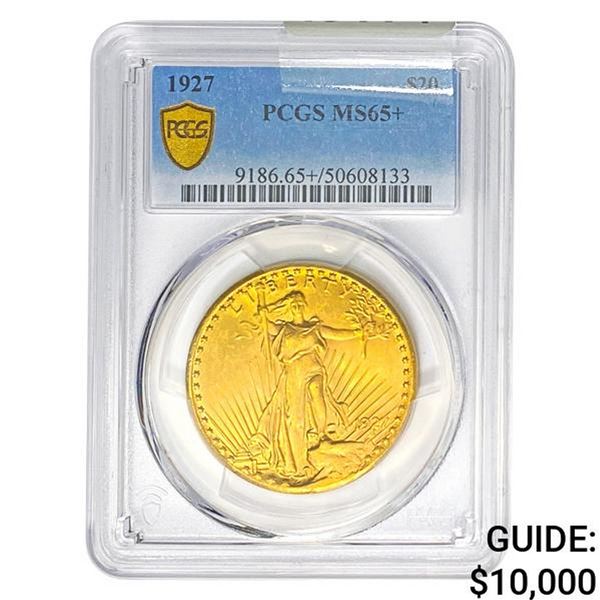 1927 $20 Gold Double Eagle PCGS MS65+