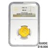 Image 1 : 1882 $3 Gold Piece NGC MS61